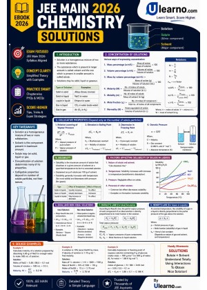 Ulearno JEE Main 2026 Chemistry – Solutions Smart Revision eBook cover