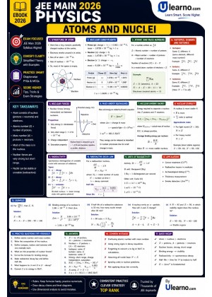 Ulearno JEE Main 2026 Physics – Atoms and Nuclei Smart Revision eBook cover