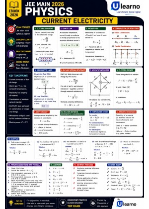 Ulearno JEE Main 2026 Physics – Current Electricity Smart Revision eBook cover