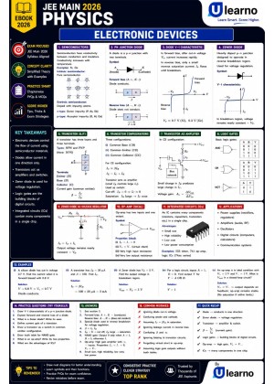 Ulearno JEE Main 2026 Physics – Electronic Devices Smart Revision eBook cover