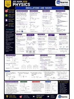 Ulearno JEE Main 2026 Physics – Oscillations and Waves Smart Revision eBook