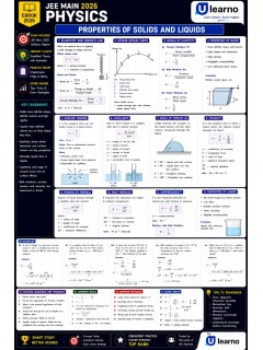 Ulearno JEE Main 2026 Physics – Properties of Solids and Liquids Smart Revision eBook