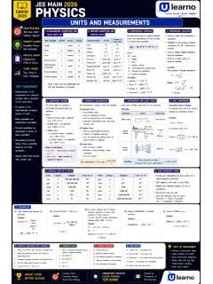 Ulearno JEE Main 2026 Physics – Units and Measurements Smart Revision eBook